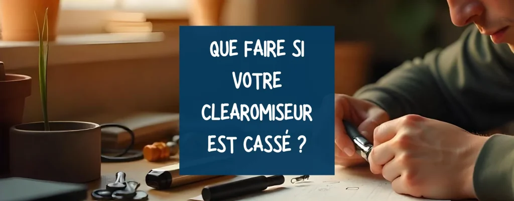 Clearomiseur cassé : Que faire et comment éviter les problèmes ?