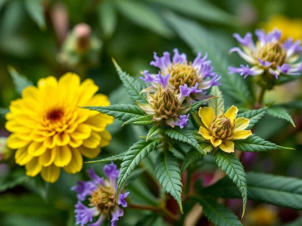 Deux fioles de CBD posées sur une table
