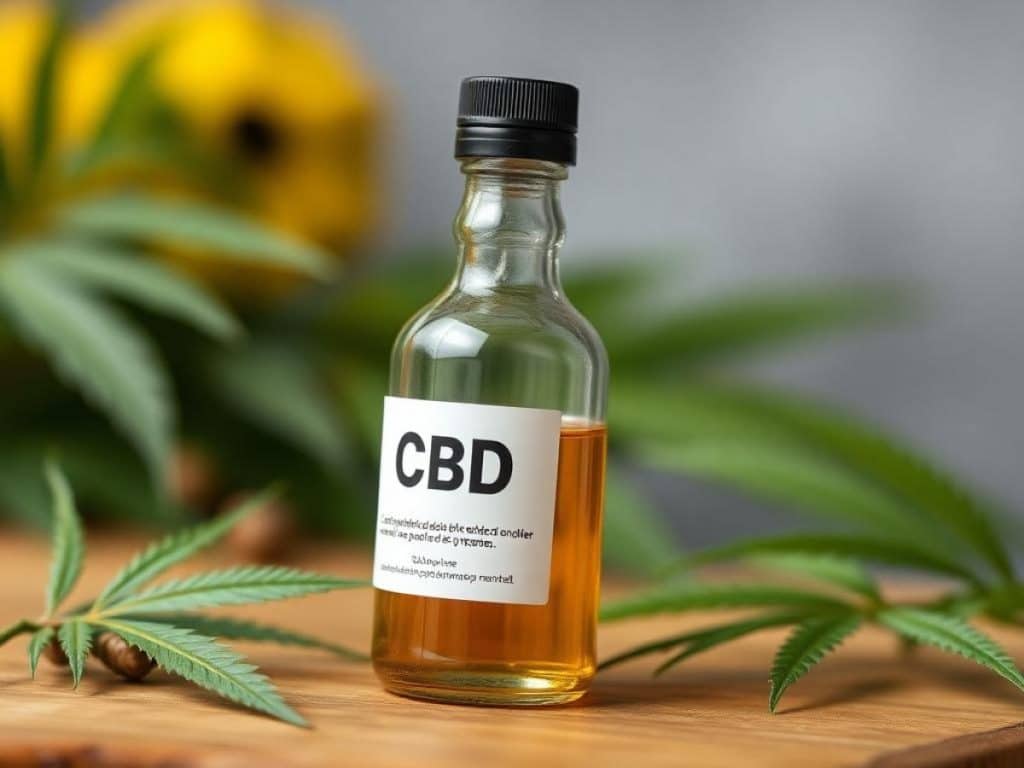 Personne touchant une feuille de cannabis