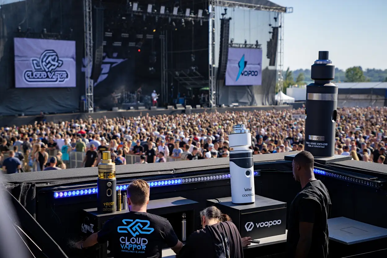 Une première collaboration explosive pour Cloud Vapor et Voopoo au Hellfest 2025