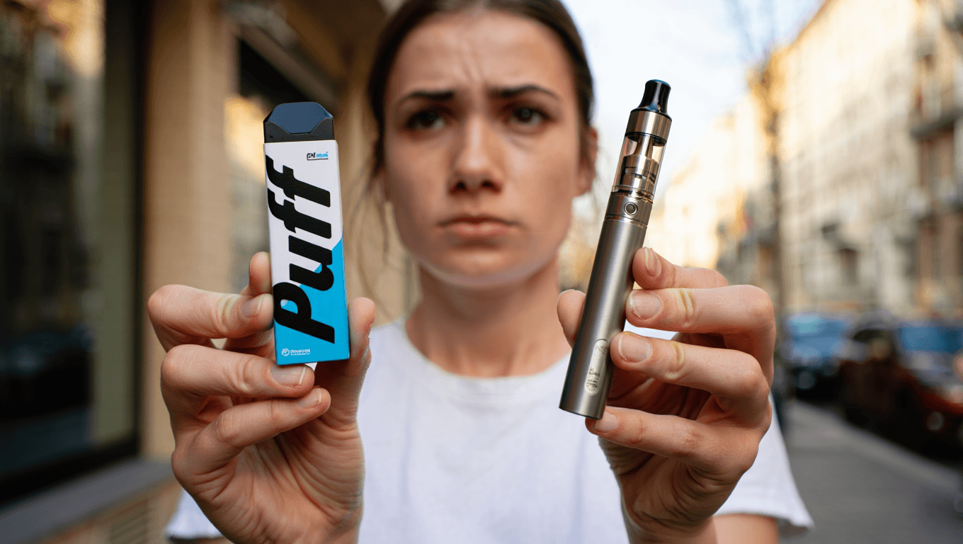 La différence entre une puff et une cigarette électronique ?