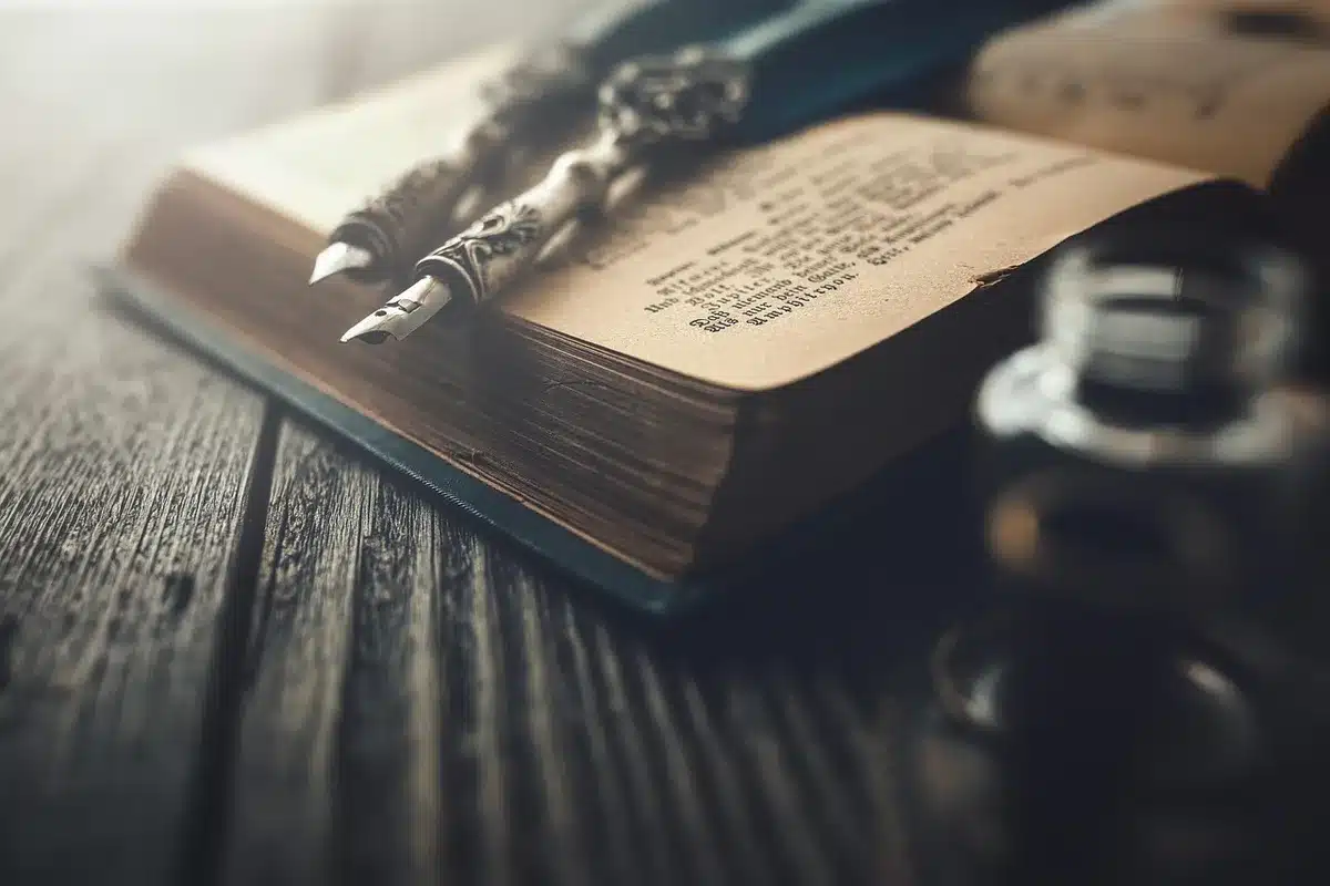 Exemplaire d'un livre de philosophie posé sur une table éclairée par la lumière du jour